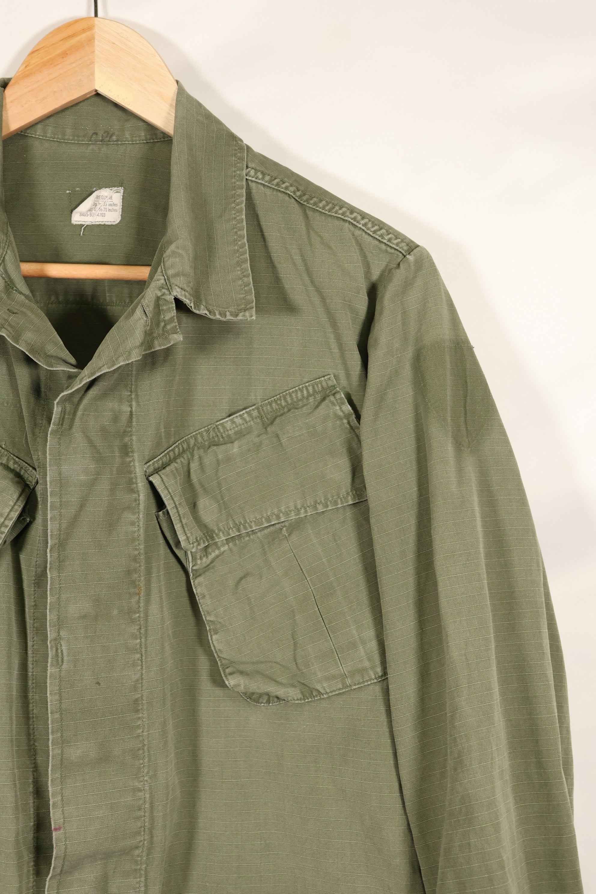 1969年頃　XS-Rサイズ　4th Model ジャングルファティーグ　ジャケット　中古品　映画会社放出