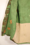 Early 1970s, Large Size, ARVN, South Vietnamese Airborne Division, Leaf Camouflage Shirt, Repaired, Used