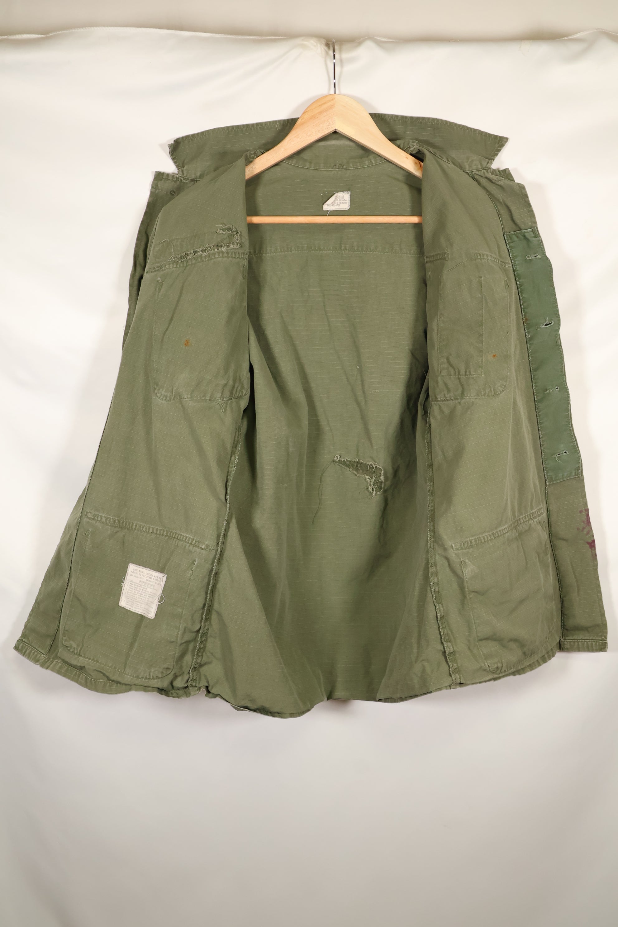 1969年頃　XS-Rサイズ　4th Model ジャングルファティーグ　ジャケット　中古品　映画会社放出