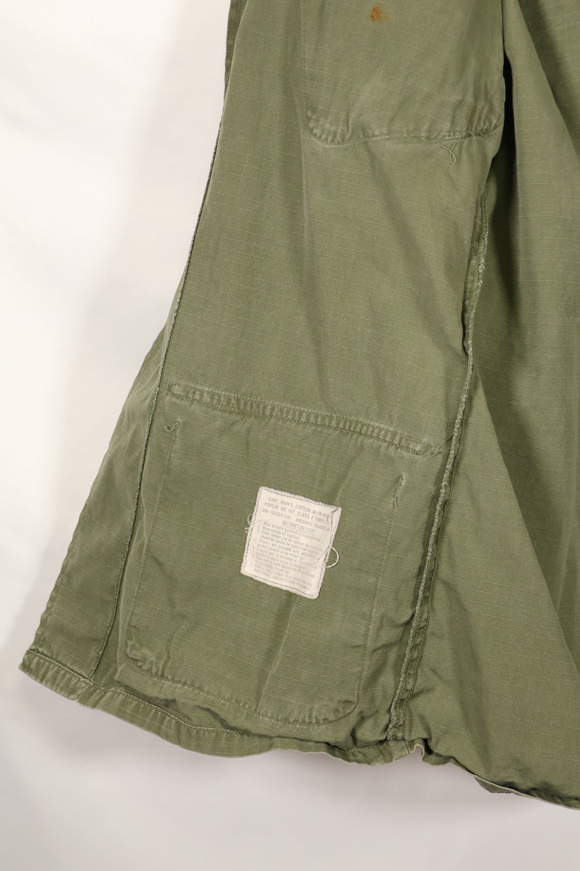 1969年頃　XS-Rサイズ　4th Model ジャングルファティーグ　ジャケット　中古品　映画会社放出