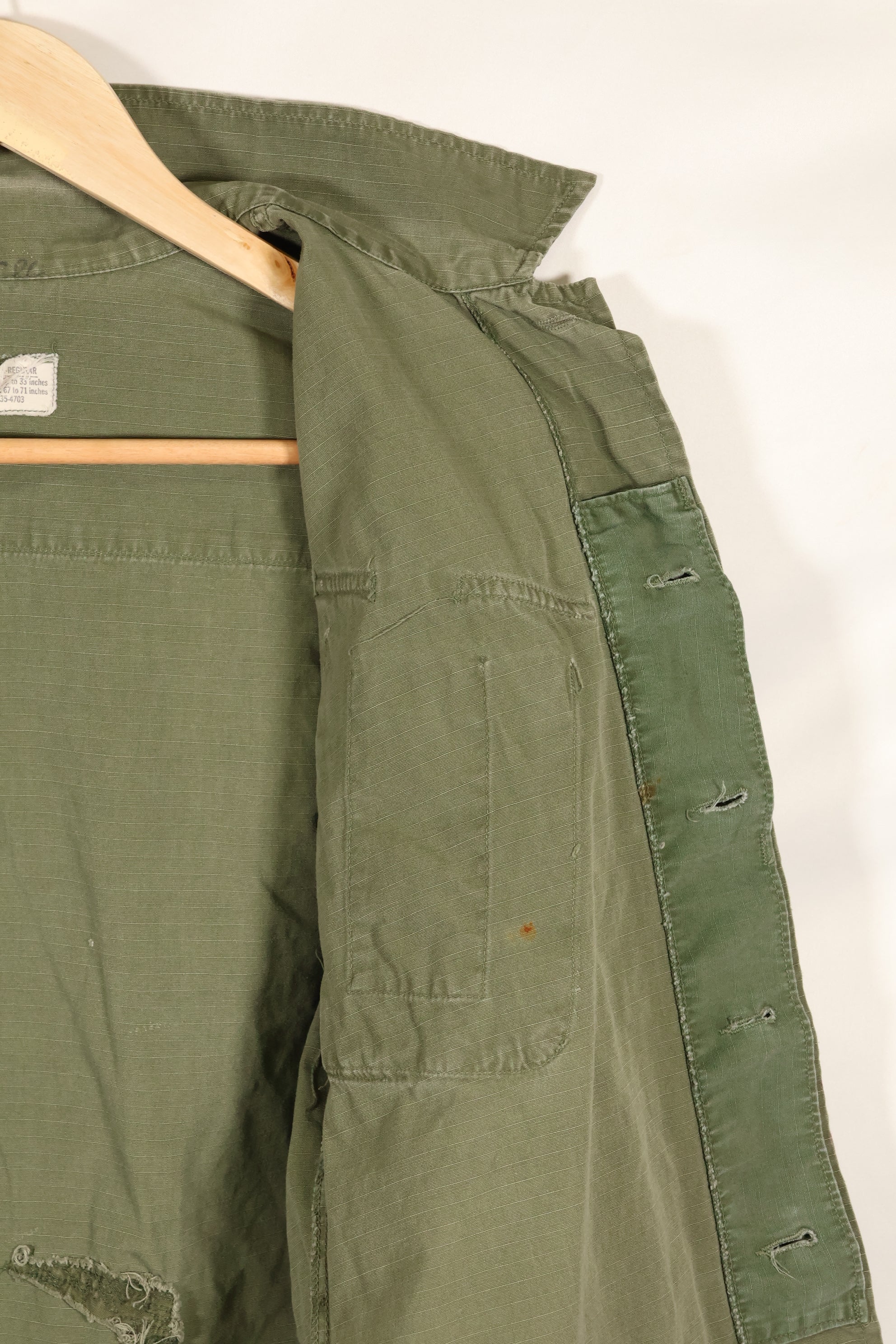 1969年頃　XS-Rサイズ　4th Model ジャングルファティーグ　ジャケット　中古品　映画会社放出