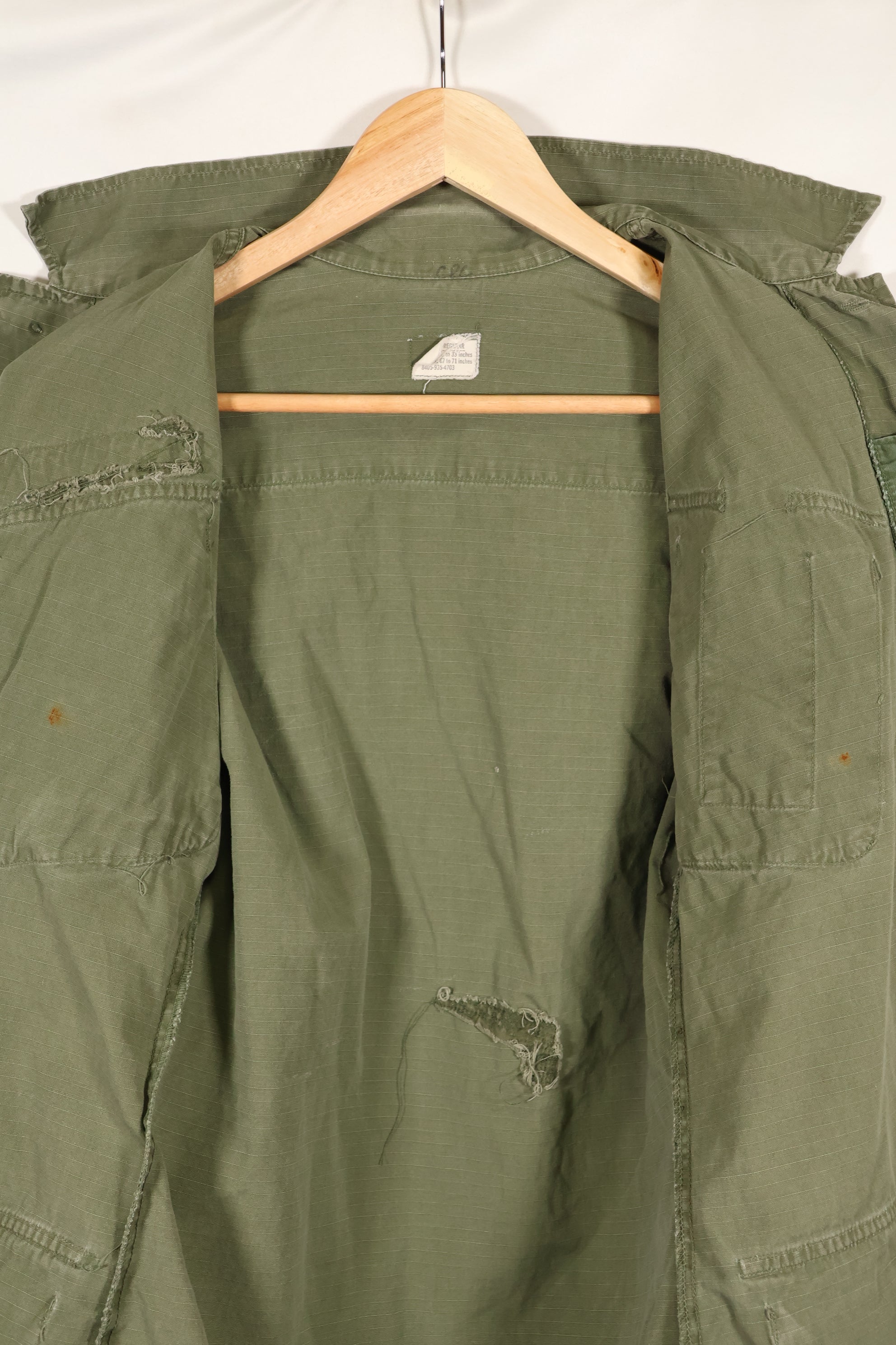 1969年頃　XS-Rサイズ　4th Model ジャングルファティーグ　ジャケット　中古品　映画会社放出