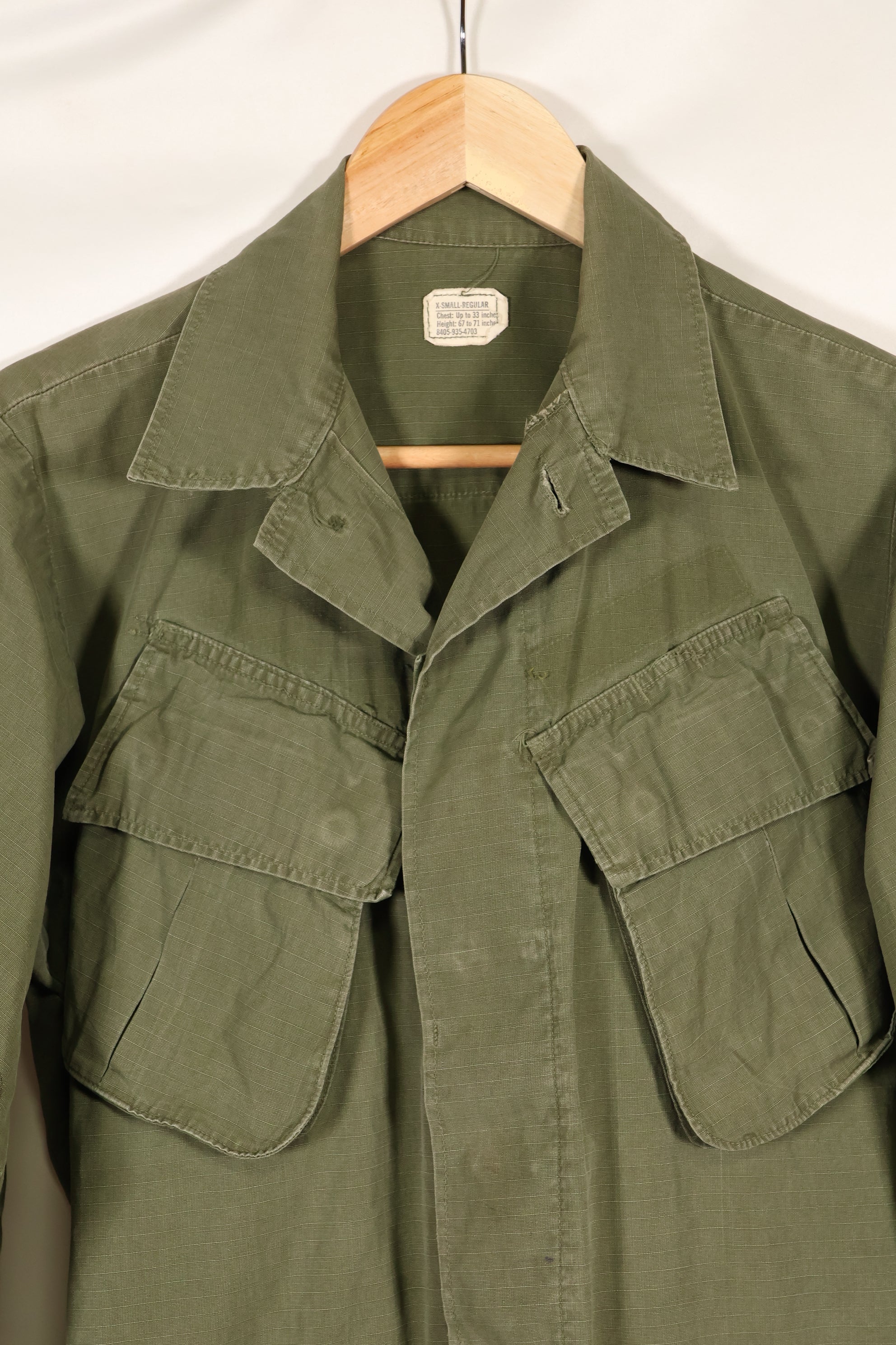 1969年頃　XS-Rサイズ　4th Model ジャングルファティーグ　ジャケット　中古品　映画会社放出 B