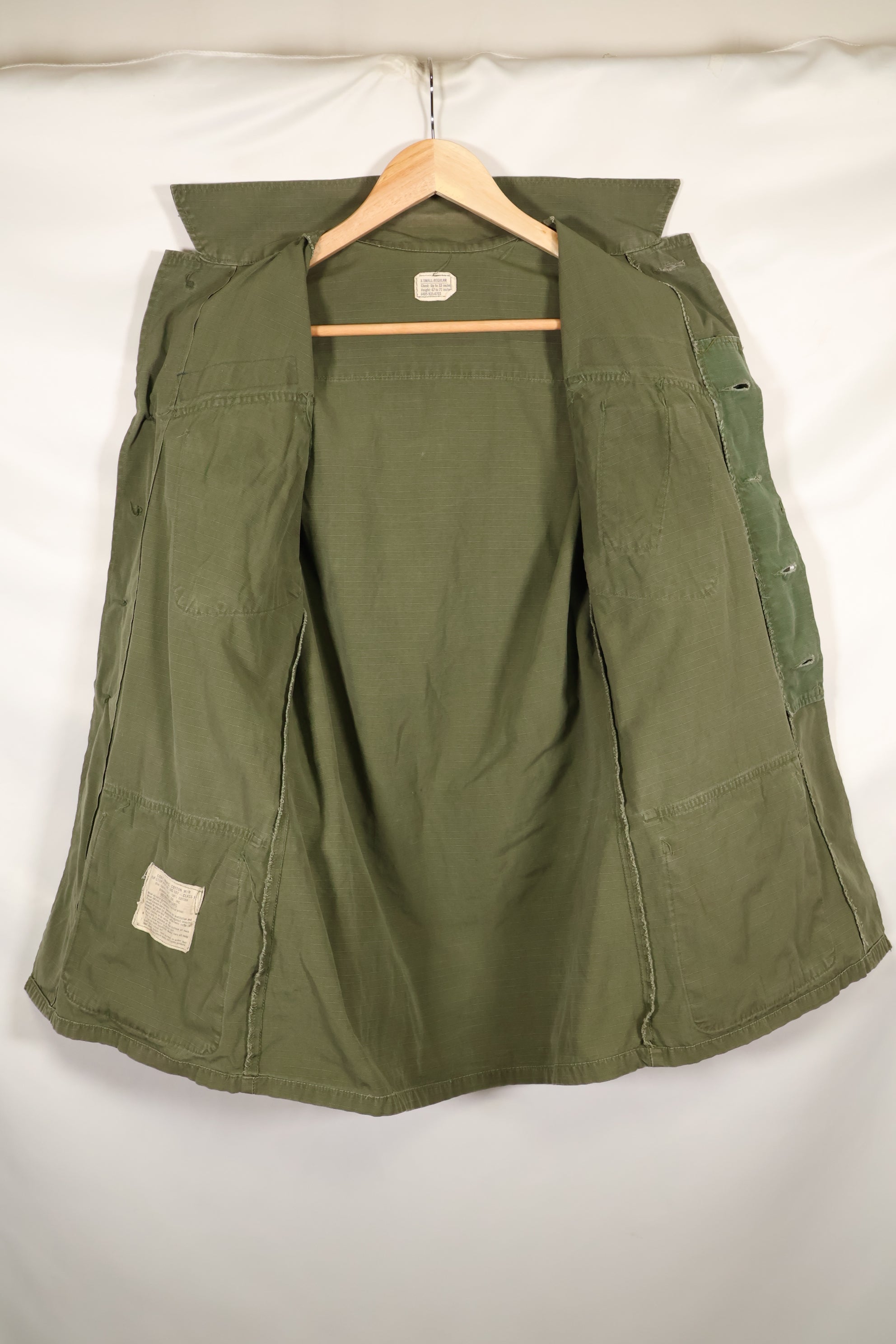 1969年頃　XS-Rサイズ　4th Model ジャングルファティーグ　ジャケット　中古品　映画会社放出 B
