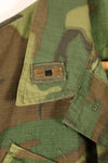 1969 Contract, M-R, U.S. Army ERDL Green Leaf Camo, Jungle Fatigue Jacket, Used