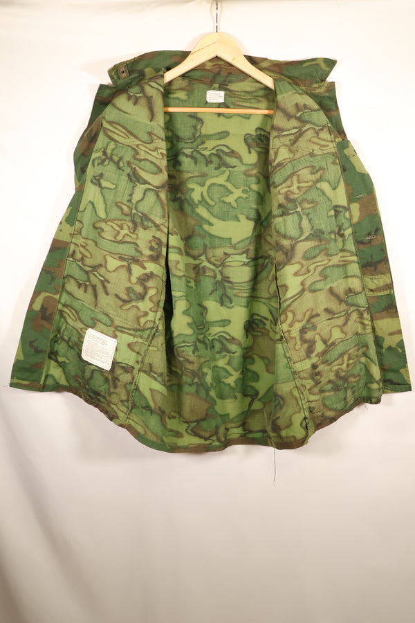 1969 Contract, M-R, U.S. Army ERDL Green Leaf Camo, Jungle Fatigue Jacket, Used