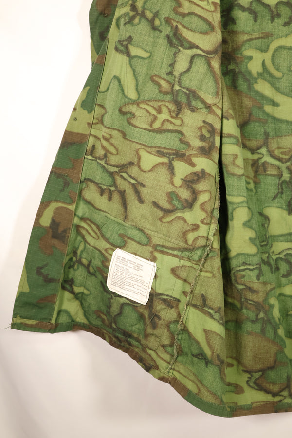 1969 Contract, M-R, U.S. Army ERDL Green Leaf Camo, Jungle Fatigue Jacket, Used