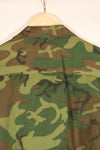 1969 Contract, M-R, U.S. Army ERDL Green Leaf Camo, Jungle Fatigue Jacket, Used