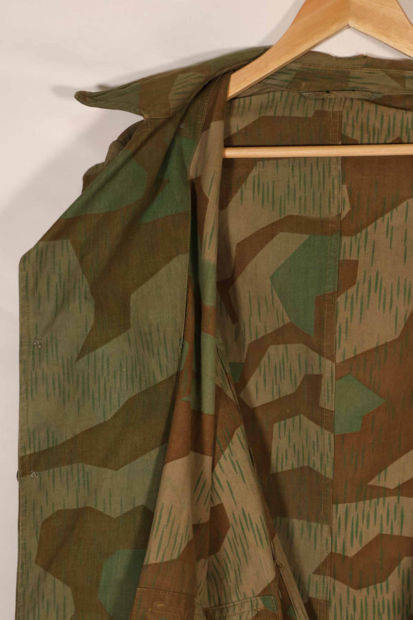 実物　1940年代　ドイツ軍　スプリンター迷彩　ローカルメイド　フィールドジャケット　中古品