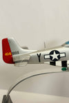 Autographed P-51 Mustang by Air Force Brigadier General Chuck Yeager, used model.