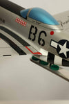Autographed P-51 Mustang by Air Force Brigadier General Chuck Yeager, used model.