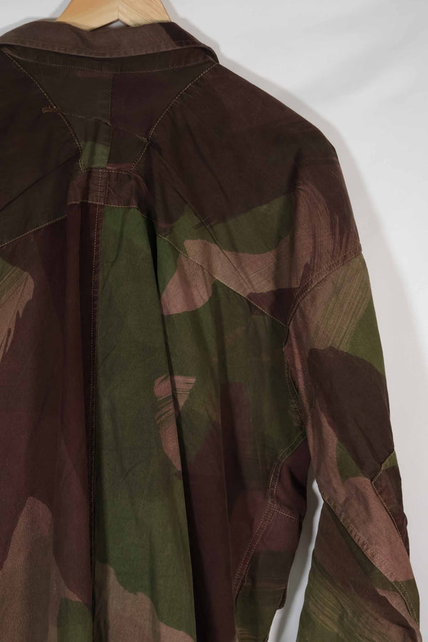 実物　1940年代　WWII 英軍　Windproof迷彩　インドシナ戦争　ジッパーカスタムジャケット　中古品