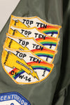 1981 Contract, LARGE, U.S. Navy, CWU-36P Flight Jacket, With Patches, Like-New Condition