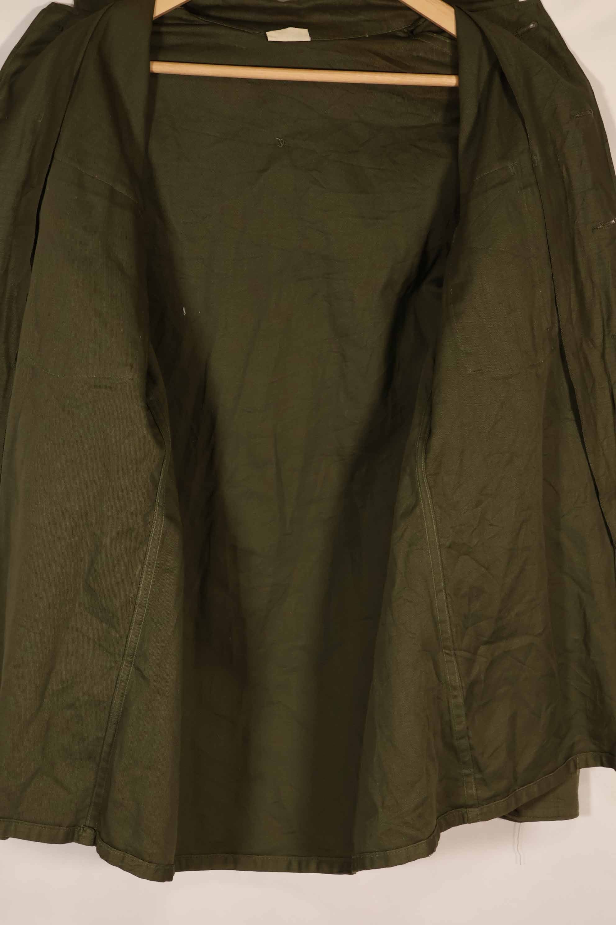実物　1960年代中期製　アメリカ軍　OG-107 ユーティリティシャツ　15 1/2 X35 デッドストック