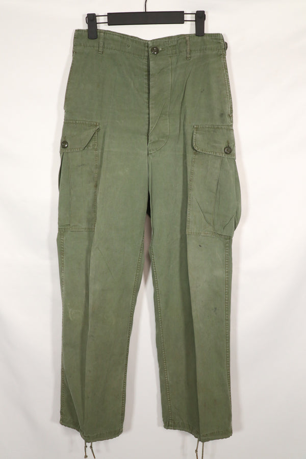 実物　1963年製　1st Model ジャングルファティーグ　パンツ　レッグタイなし　中古品
