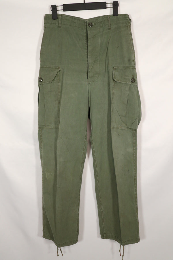 実物　1963年製　1st Model ジャングルファティーグ　パンツ　レッグタイなし　中古品