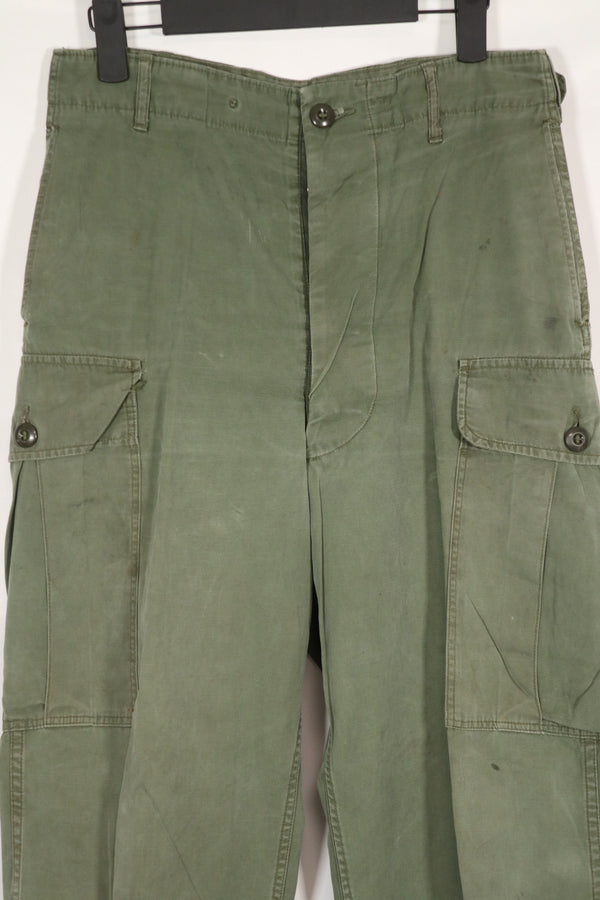 実物　1963年製　1st Model ジャングルファティーグ　パンツ　レッグタイなし　中古品