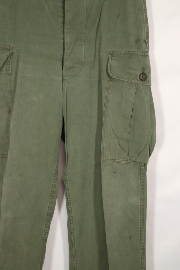 実物　1963年製　1st Model ジャングルファティーグ　パンツ　レッグタイなし　中古品