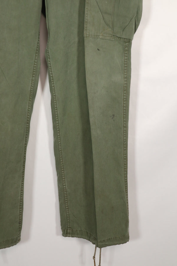 実物　1963年製　1st Model ジャングルファティーグ　パンツ　レッグタイなし　中古品