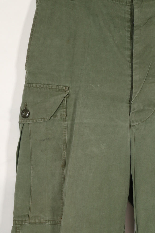 実物　1963年製　1st Model ジャングルファティーグ　パンツ　レッグタイなし　中古品