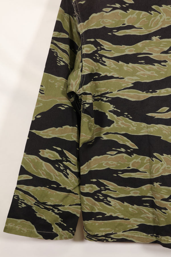 実物　レイトウォーパターン　タイガーストライプ　シャツ　ヘビーウェイト生地　状態良い