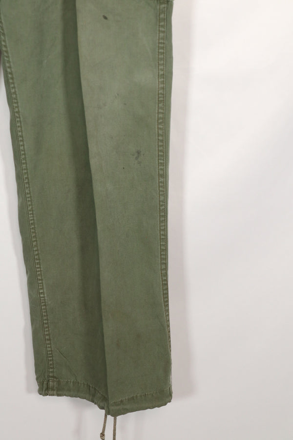 実物　1963年製　1st Model ジャングルファティーグ　パンツ　レッグタイなし　中古品