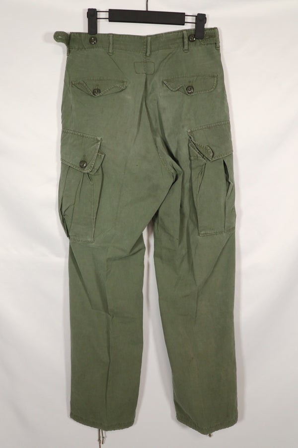 実物　1963年製　1st Model ジャングルファティーグ　パンツ　レッグタイなし　中古品