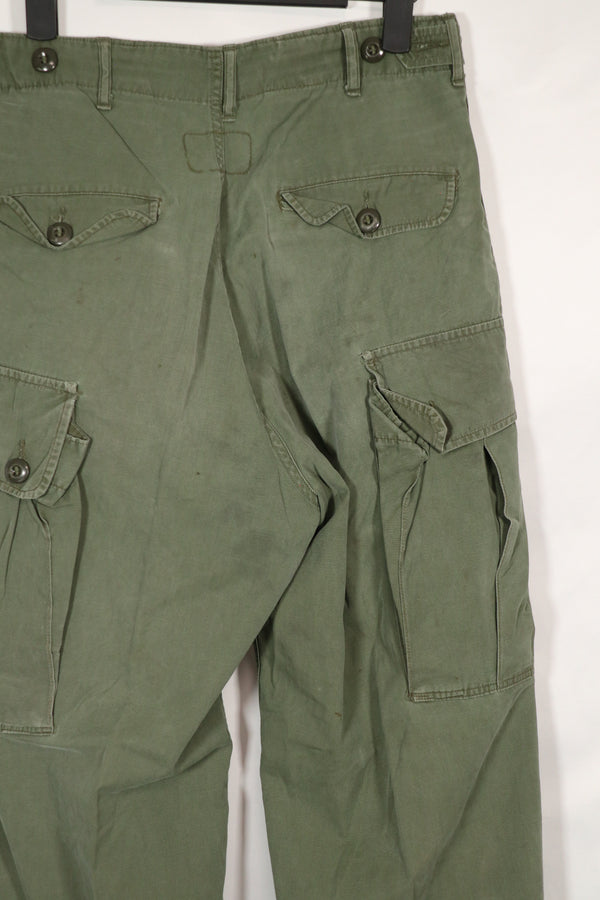 実物　1963年製　1st Model ジャングルファティーグ　パンツ　レッグタイなし　中古品