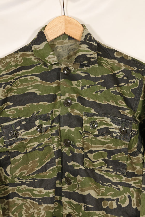 1960年代　タイガーストライプ　シャツ　CIDGパターン　状態良い　中古品　B