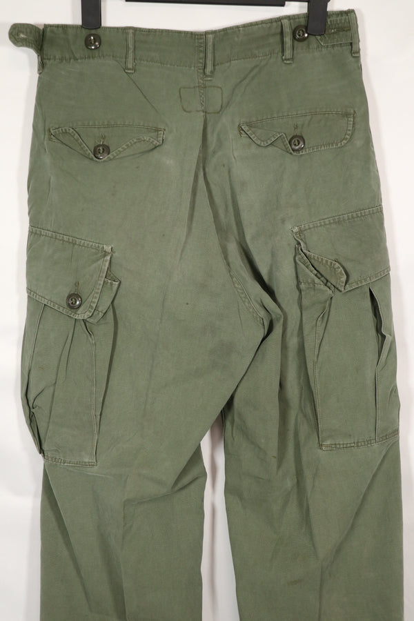 実物　1963年製　1st Model ジャングルファティーグ　パンツ　レッグタイなし　中古品