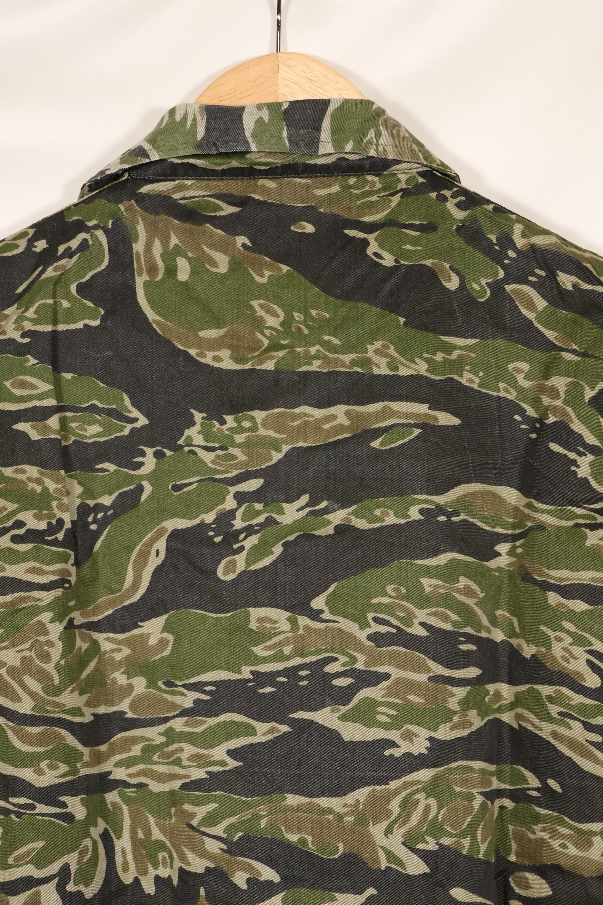 1960年代　タイガーストライプ　シャツ　CIDGパターン　状態良い　中古品　B