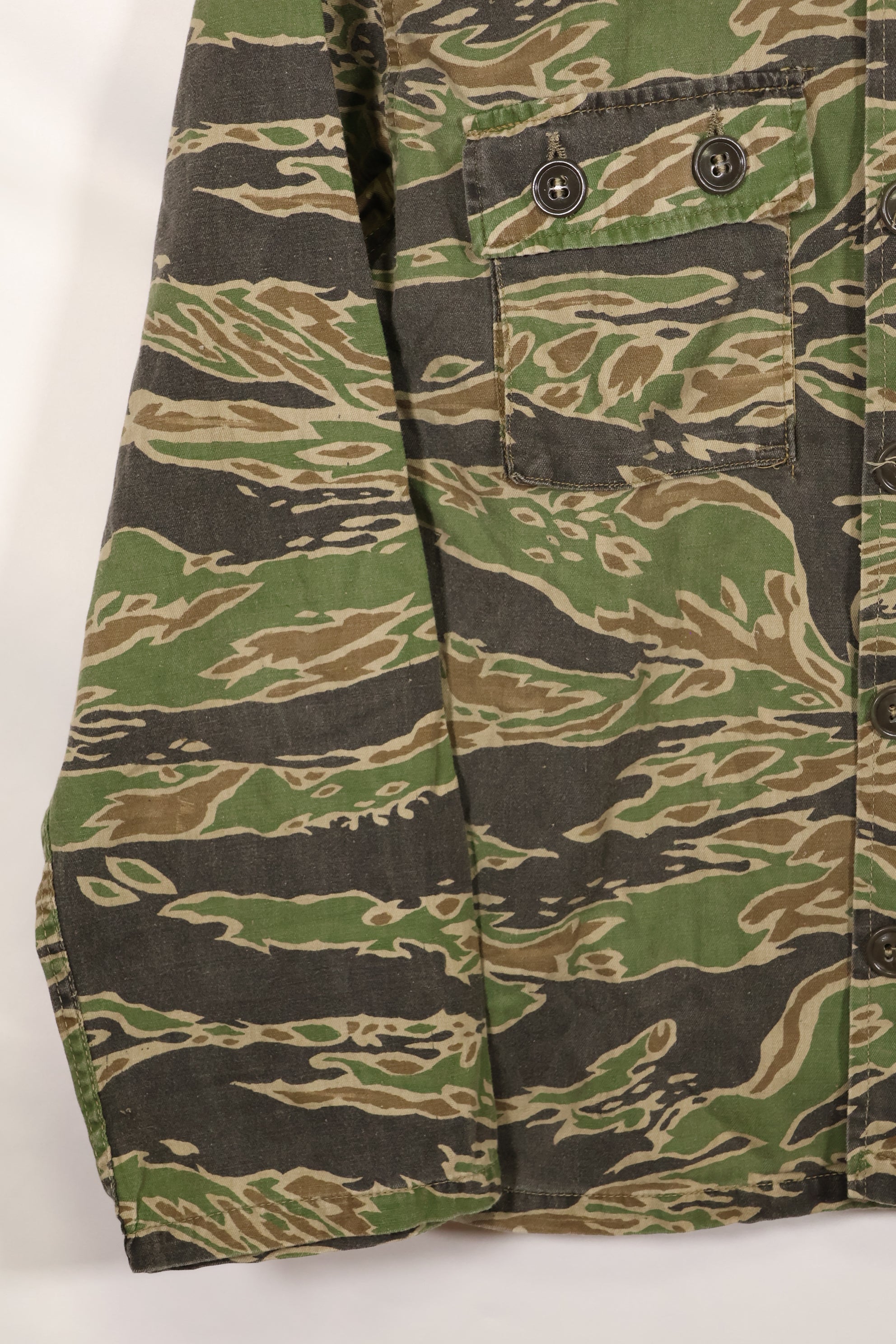 Actual Late War Pattern Tiger Stripe Shirt A-L Faded