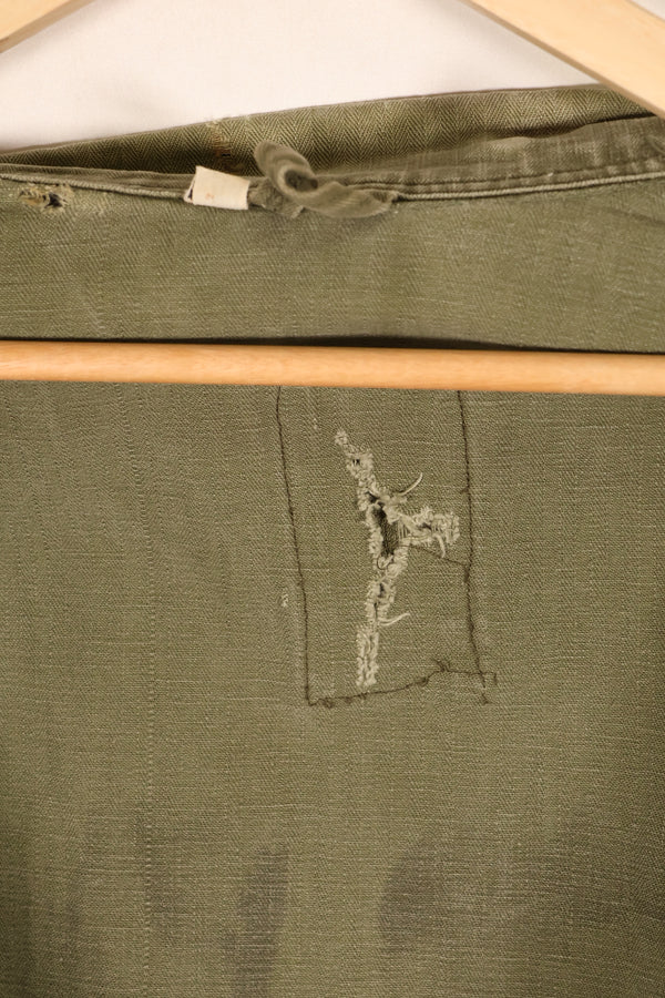 1940s, 36R, U.S. Army Combat Coveralls, PW (Prisoner of War) item, faded, used