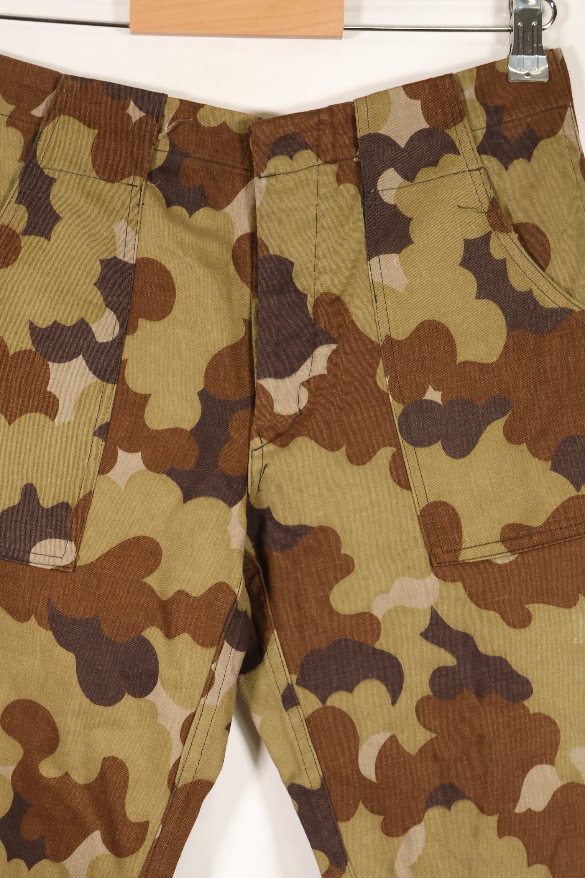 Real South Vietnam National Field Military Police Cloud Camouflage Top and Bottom Set, unused.