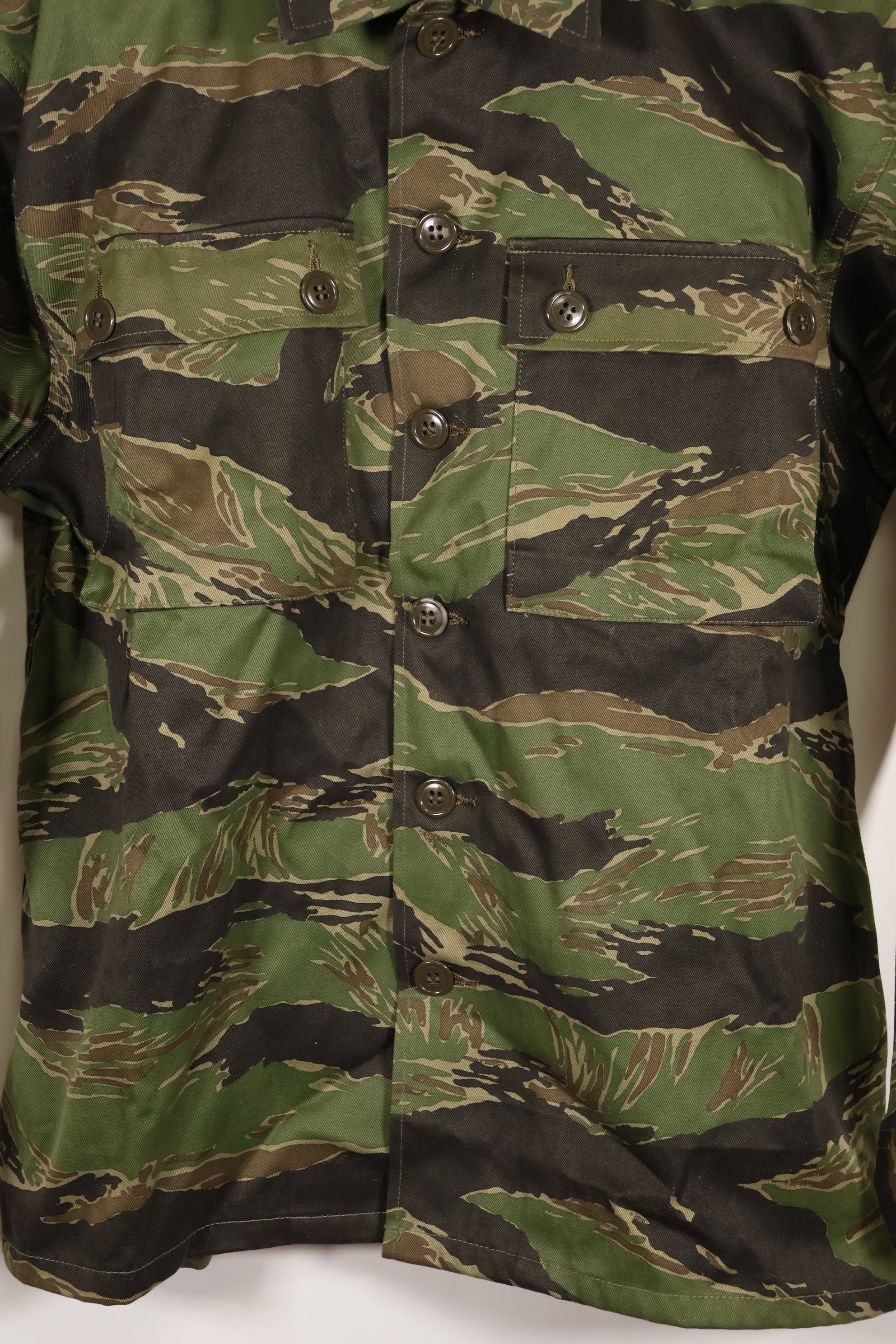 1970年代　DAJB09 契約タグ付き　日本製　タイガーストライプ　上下セット　未使用品　