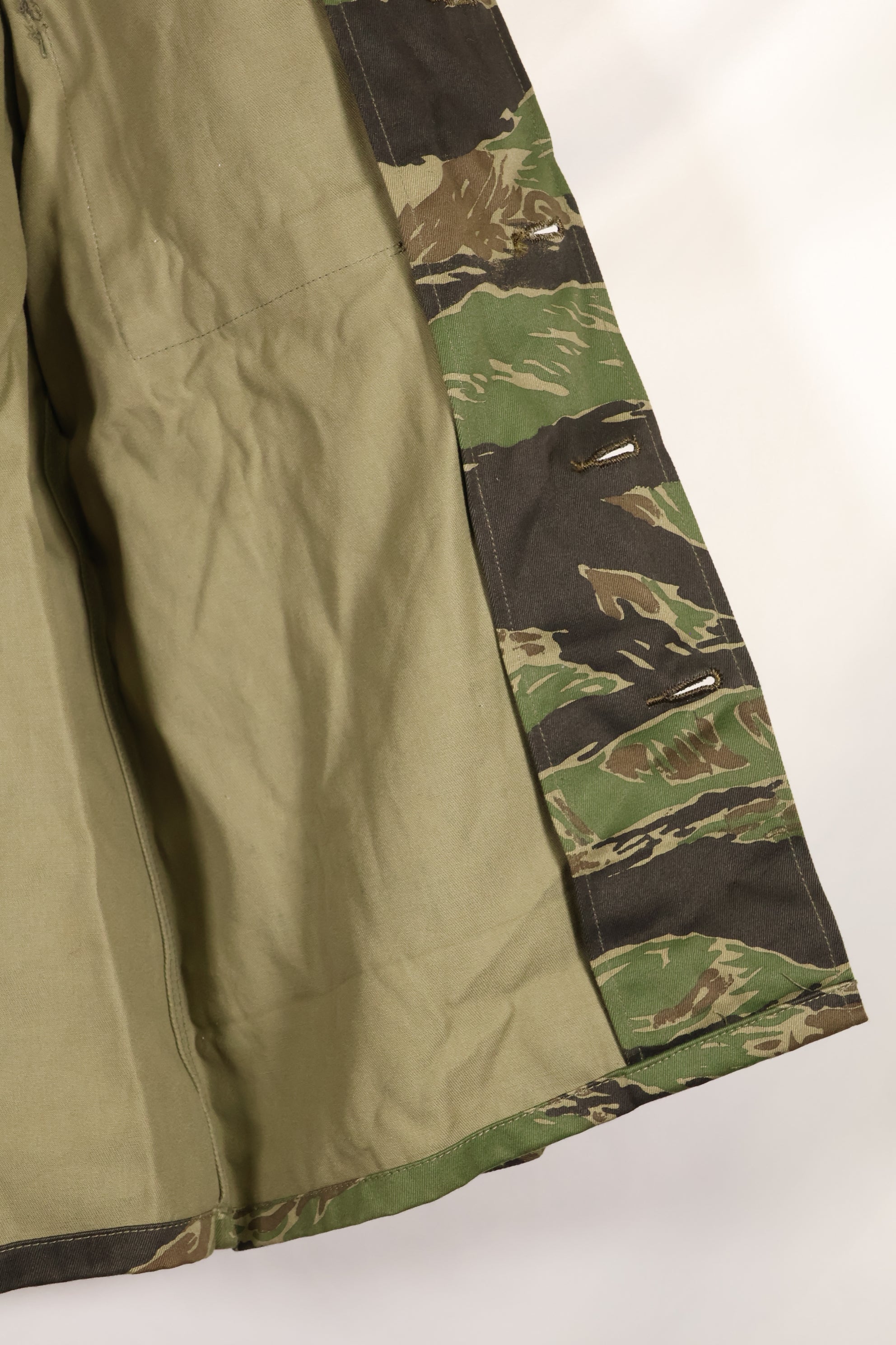 1970年代　DAJB09 契約タグ付き　日本製　タイガーストライプ　上下セット　未使用品　