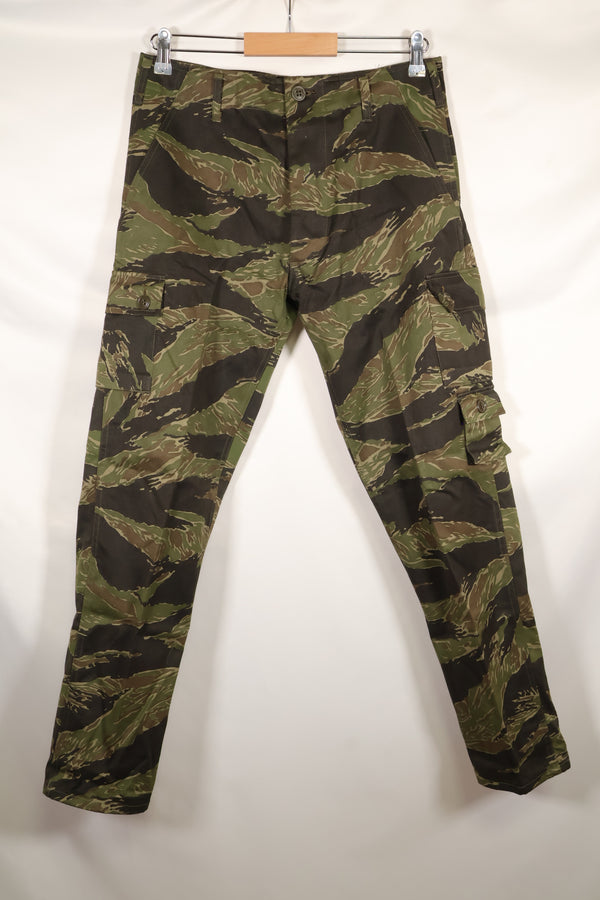 1970年代　DAJB09 契約タグ付き　日本製　タイガーストライプ　上下セット　未使用品　