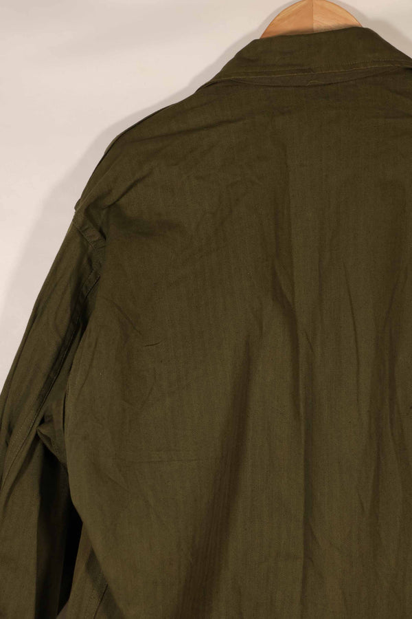 実物　1940年代　アメリカ陸軍　HBT OD ユーティリティジャケット　サイズタグなし　状態良い
