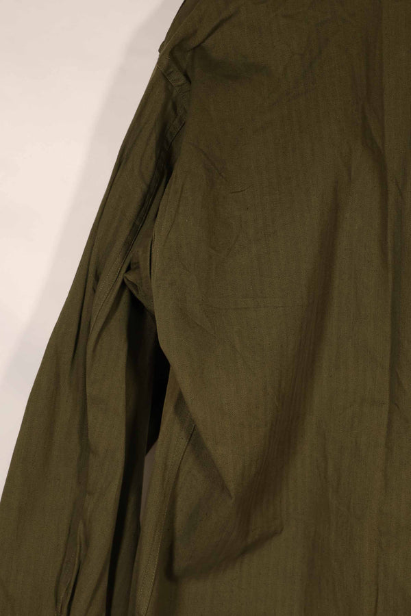 実物　1940年代　アメリカ陸軍　HBT OD ユーティリティジャケット　サイズタグなし　状態良い