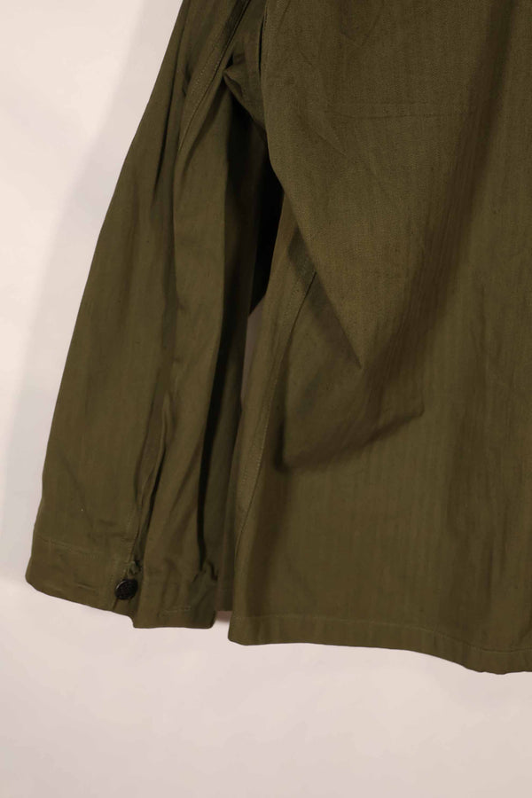 実物　1940年代　アメリカ陸軍　HBT OD ユーティリティジャケット　サイズタグなし　状態良い