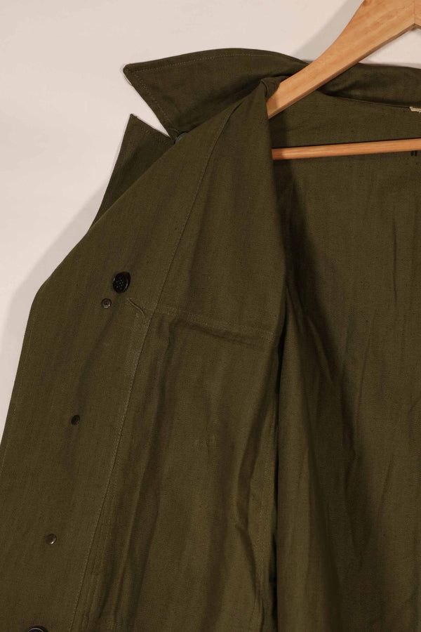 実物　1940年代　アメリカ陸軍　HBT OD ユーティリティジャケット　サイズタグなし　状態良い