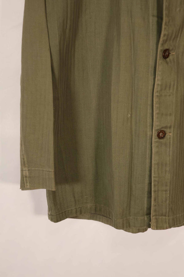 実物　1940年代　アメリカ海兵隊　USMC　M41 HBTユーティリティジャケット　ポケット欠損