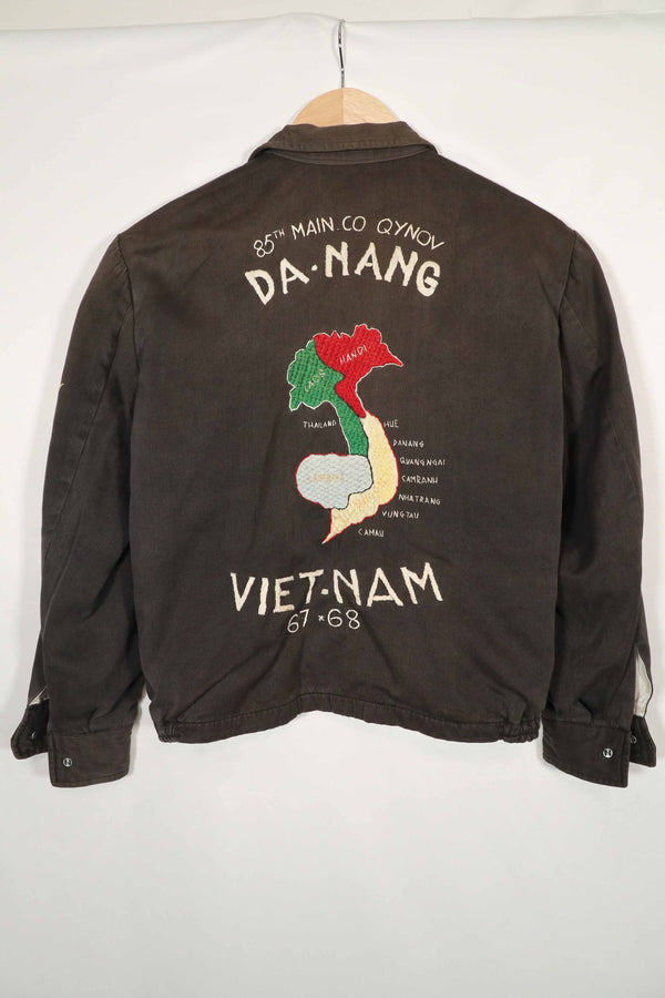 実物　ベトナム戦争　ツアージャケット　DA-NANG 67-68 85th MAIN CO QYNOV 中古品