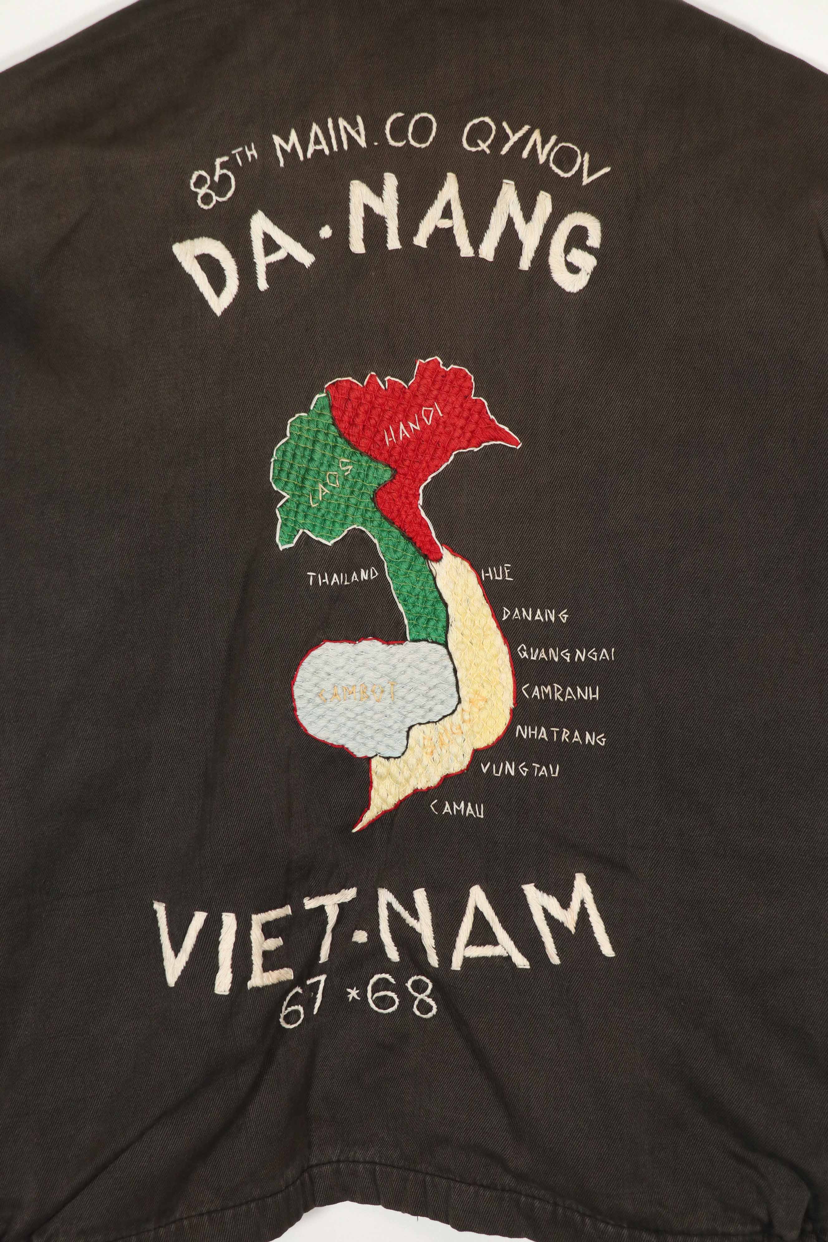 実物　ベトナム戦争　ツアージャケット　DA-NANG 67-68 85th MAIN CO QYNOV 中古品