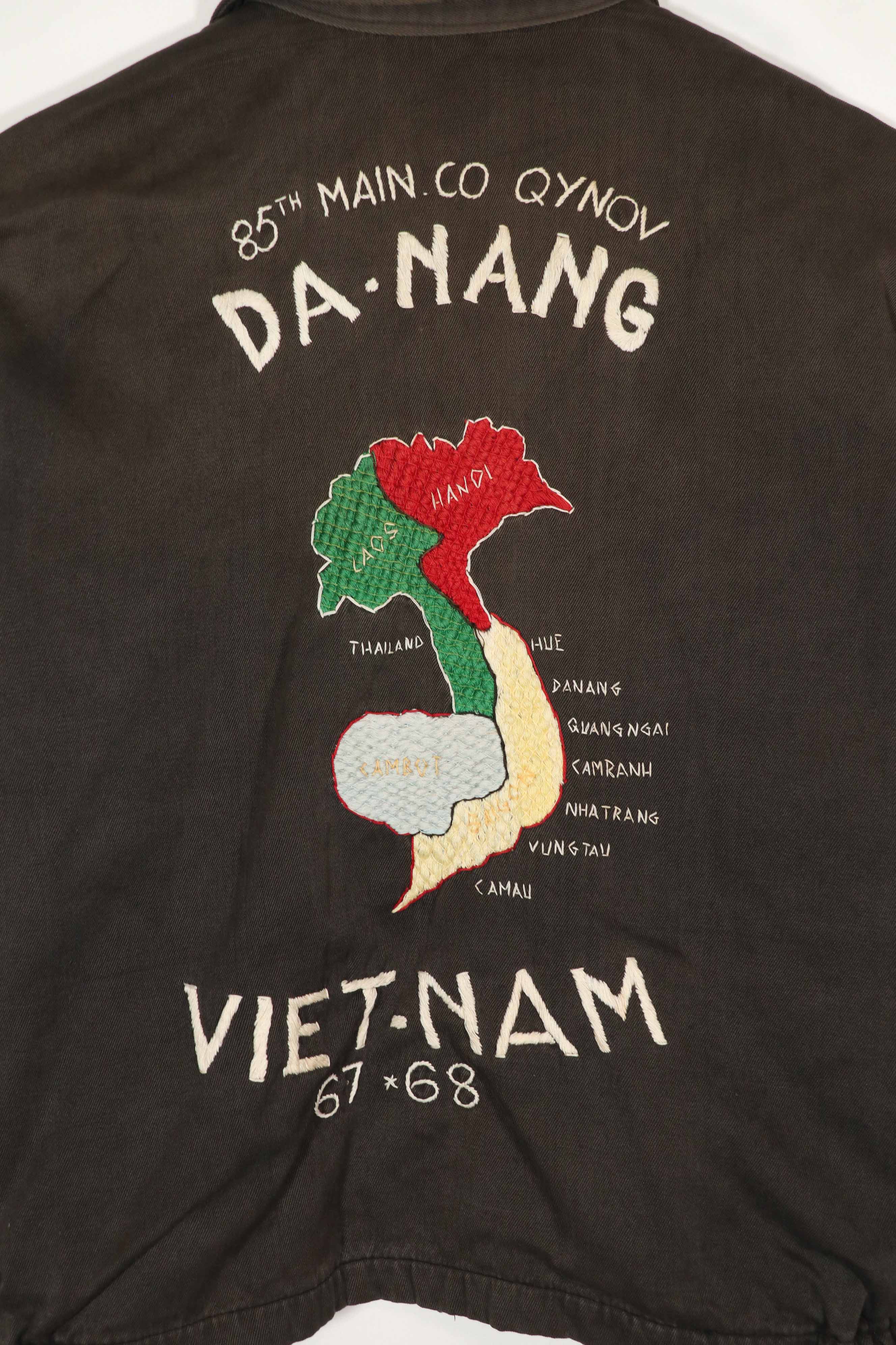 実物　ベトナム戦争　ツアージャケット　DA-NANG 67-68 85th MAIN CO QYNOV 中古品