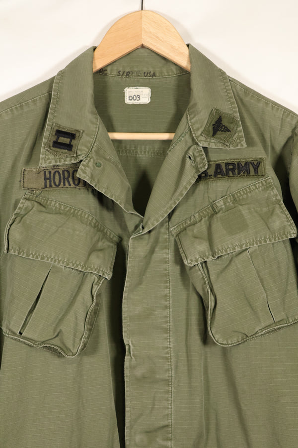 1970年契約　SMALL-REGULAR　4th Model ジャングルファティーグ　ジャケット　中古品　映画会社放出