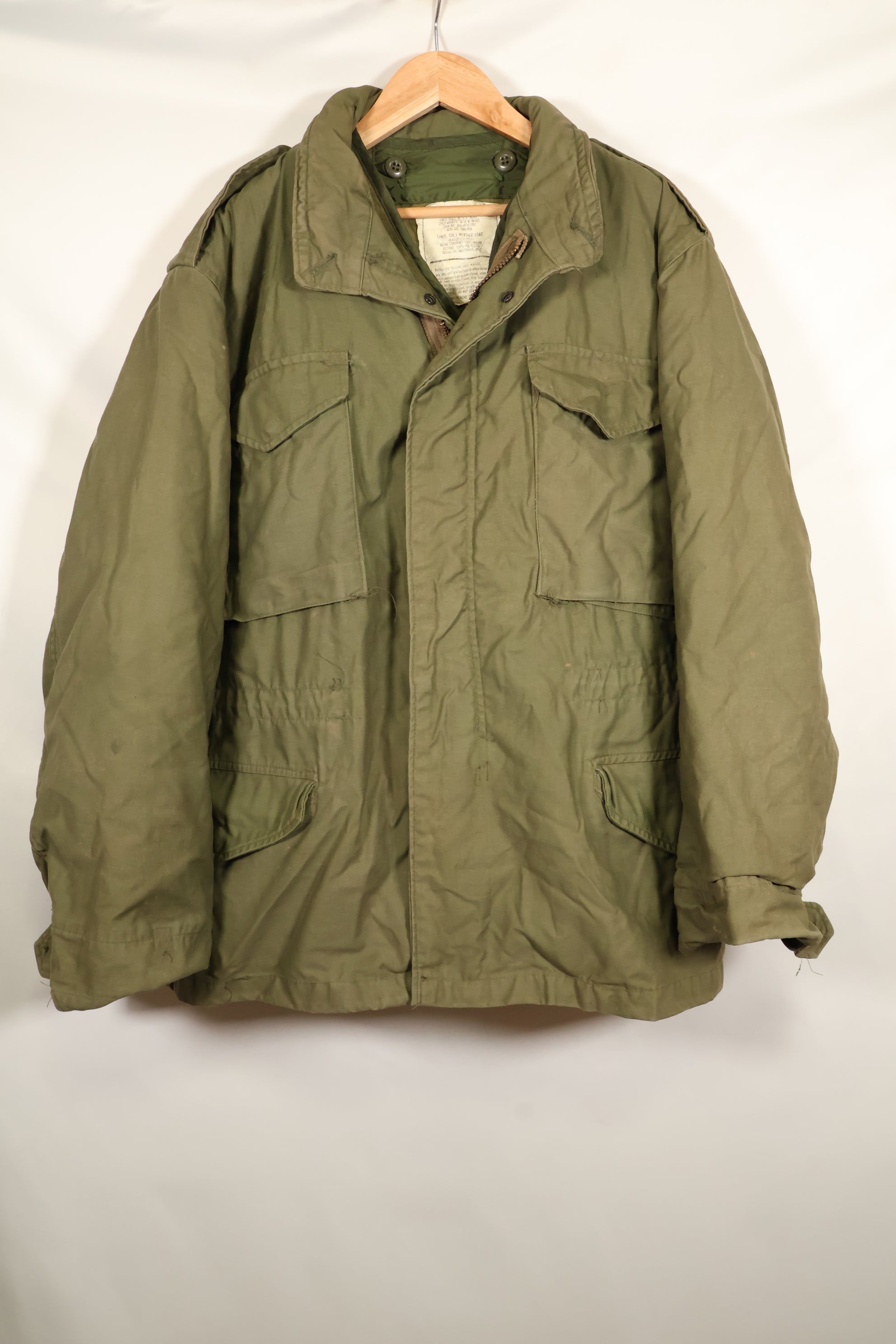 1981 M-S 3rd Model Jacket and Liner Set, M65 Field Jacket, Used