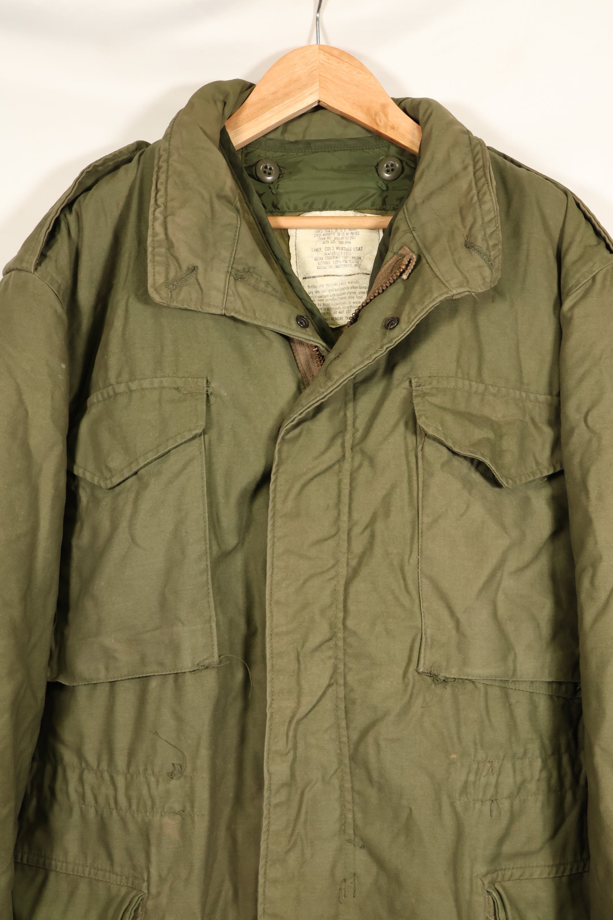 1981 M-S 3rd Model Jacket and Liner Set, M65 Field Jacket, Used