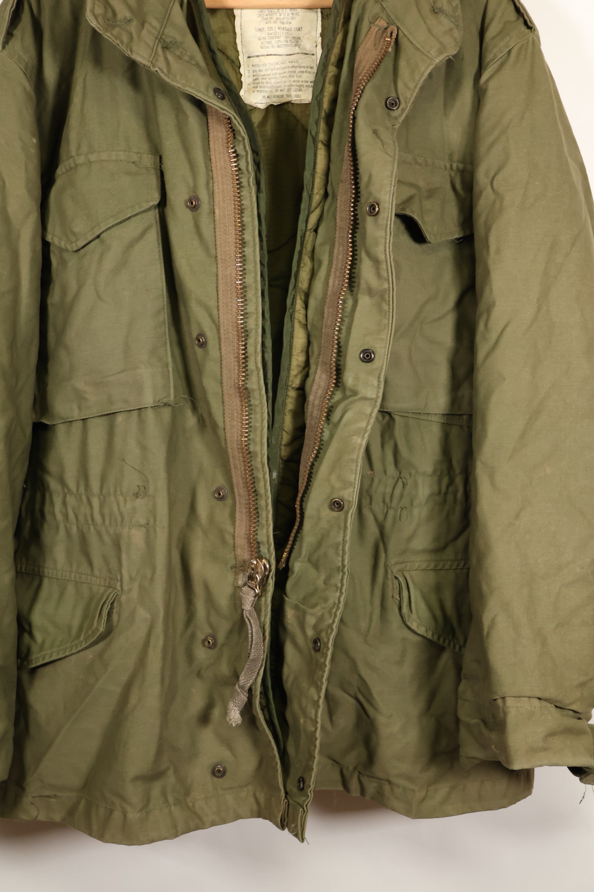 1981 M-S 3rd Model Jacket and Liner Set, M65 Field Jacket, Used