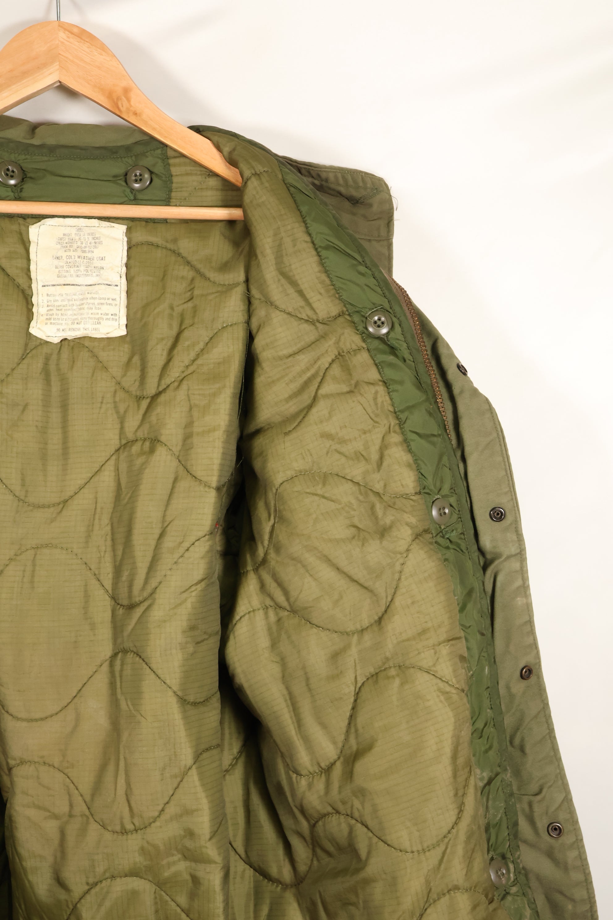 1981 M-S 3rd Model Jacket and Liner Set, M65 Field Jacket, Used